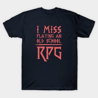 Miss Playing An Old School RPG T-Shirt